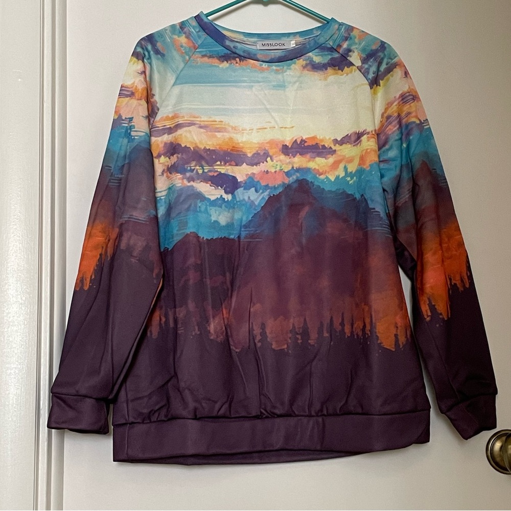 Misslook Forest Design Sweater